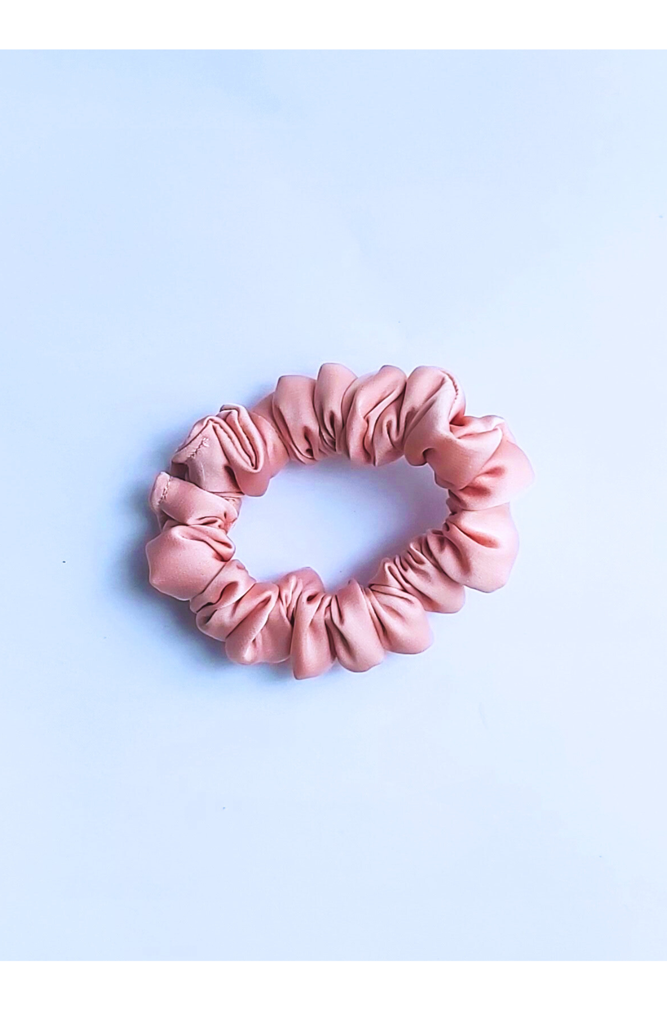 small pink Small Satin Scrunchie